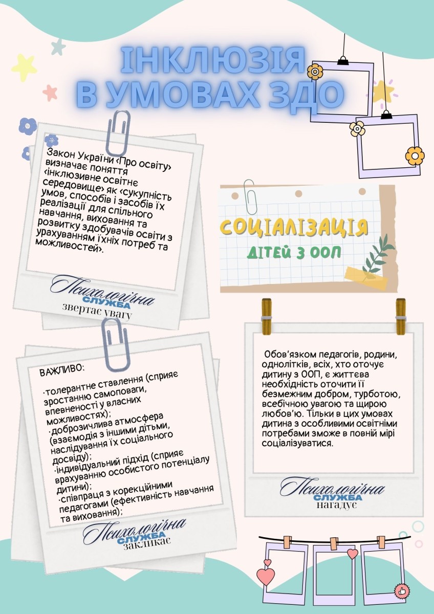 інклюзія в ЗДО